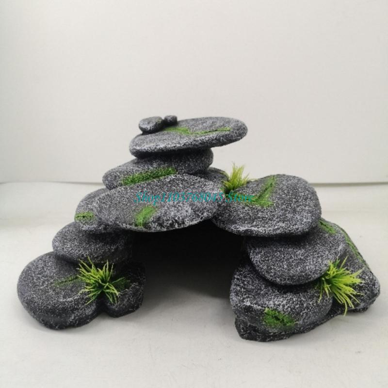 Aquarium Plants Live - Aquariums Rock Stone Cave Decorations Fish
