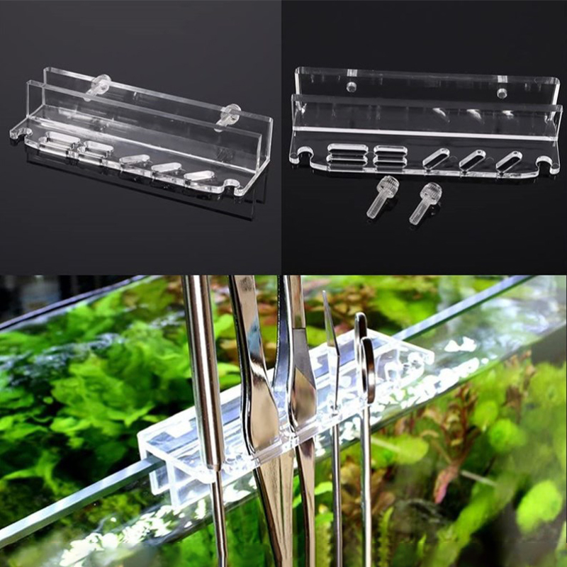 Aquarium Plant Holder - Aquarium Plant Tools Storage Rack Acrylic