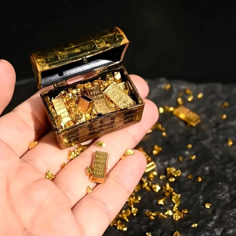 1Set Fun Mini Pirate Treasure  - Aquarium Plants Live ulasan dan harga