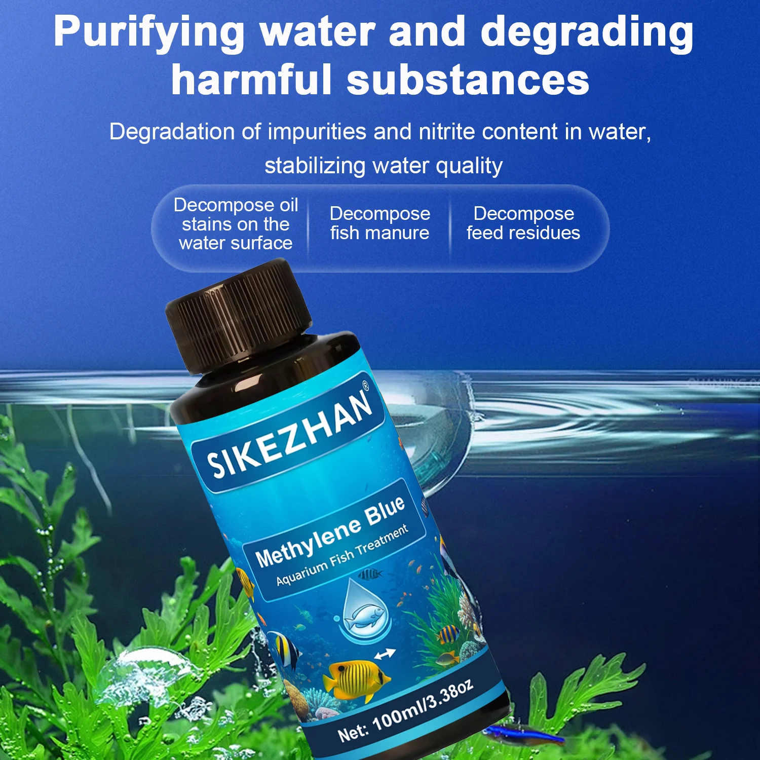 Methylene Blue Aquarium Fish T - Aquarium Liquid Carbon ulasan dan harga