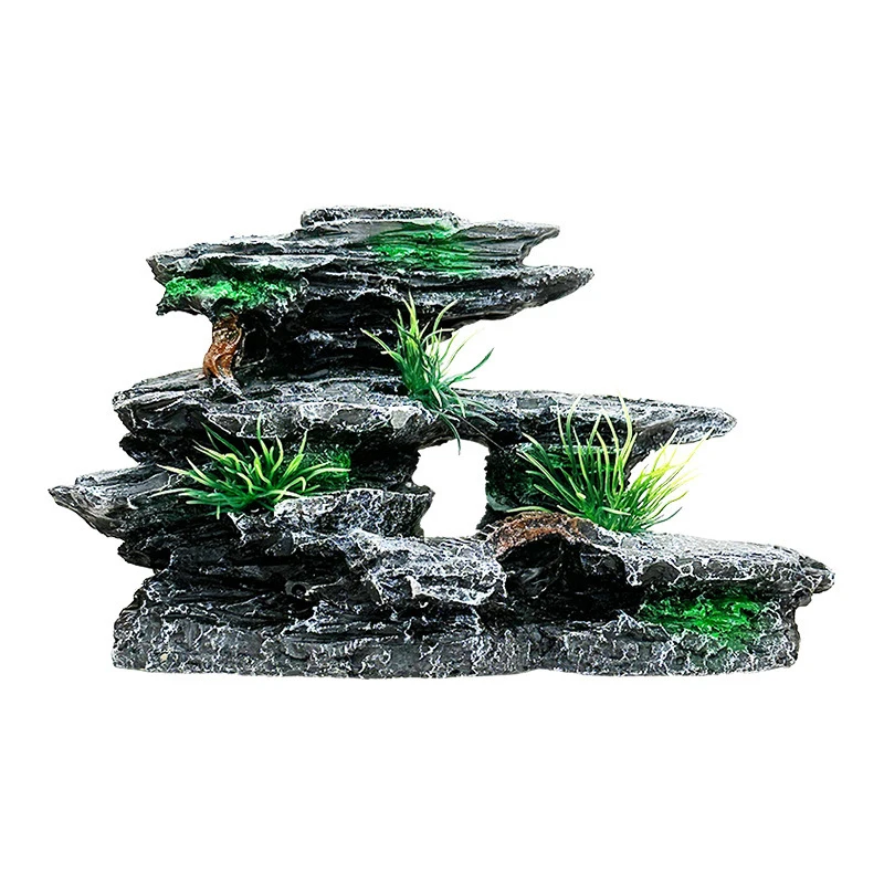Resin Aquarium Rockery Mountai - Aquarium Driftwood ulasan dan harga