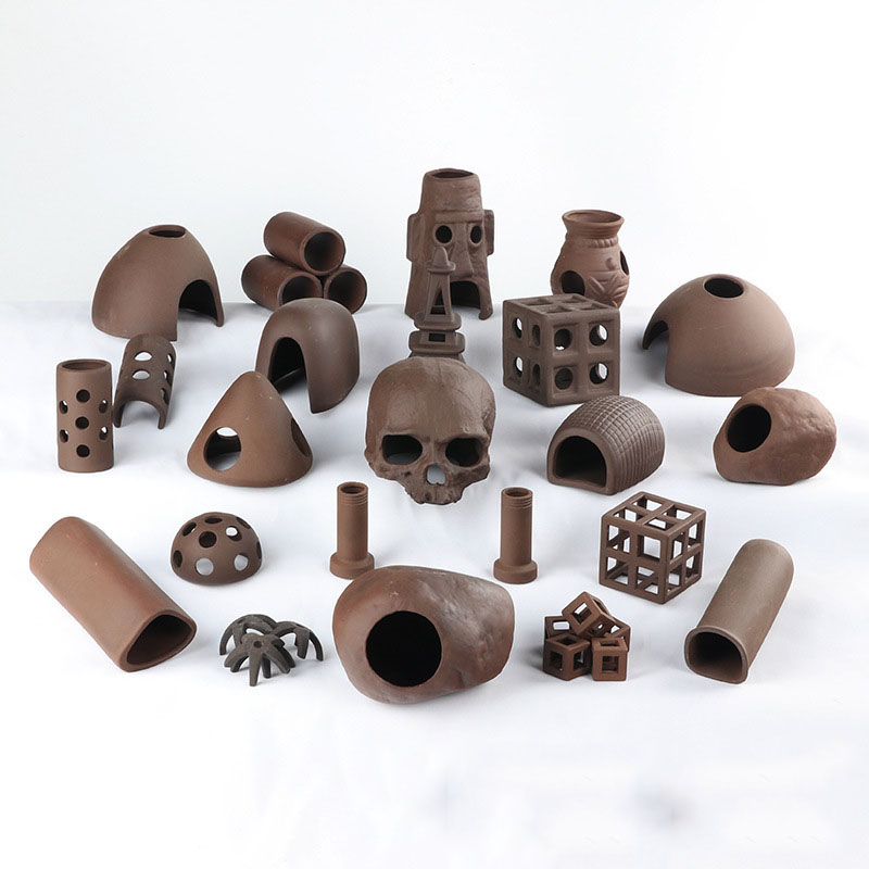 Ceramic Aquarium Cave Fish Shr - Aquarium Plant Holder ulasan dan harga