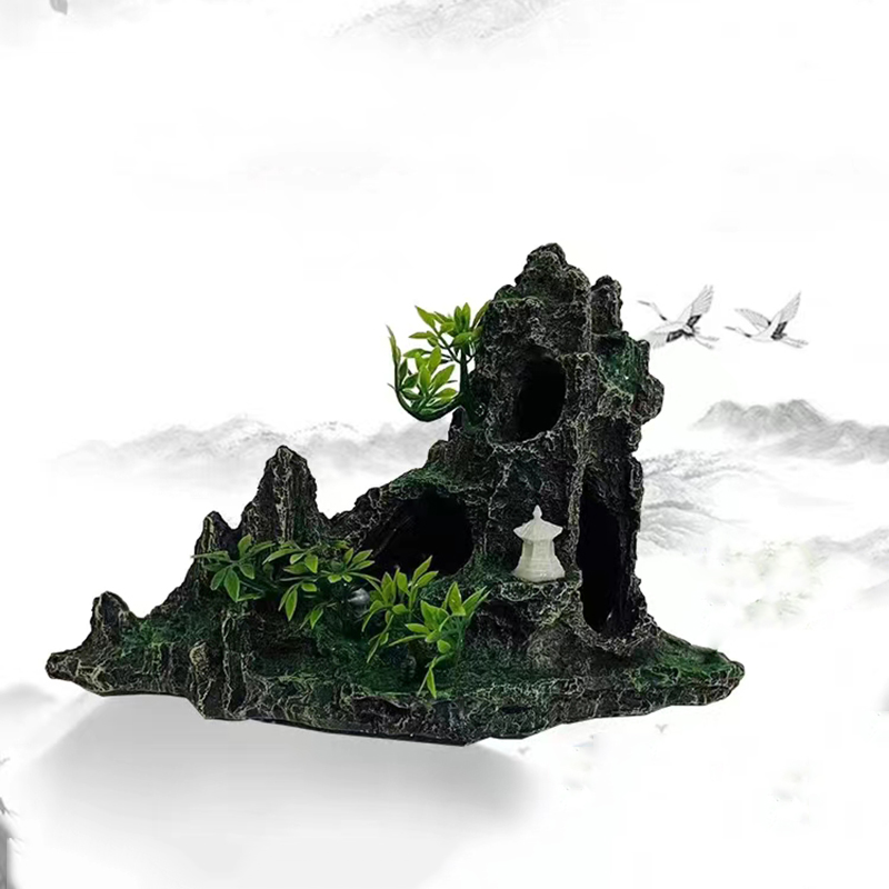 Resin Aquarium Rockery Mountai - Aquarium Plant Substrate ulasan dan harga