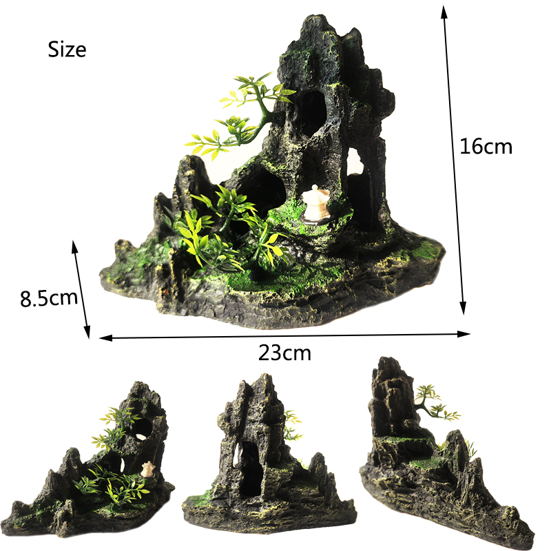 Resin Aquarium Rockery Mountai - Aquarium Plant Substrate ulasan dan harga