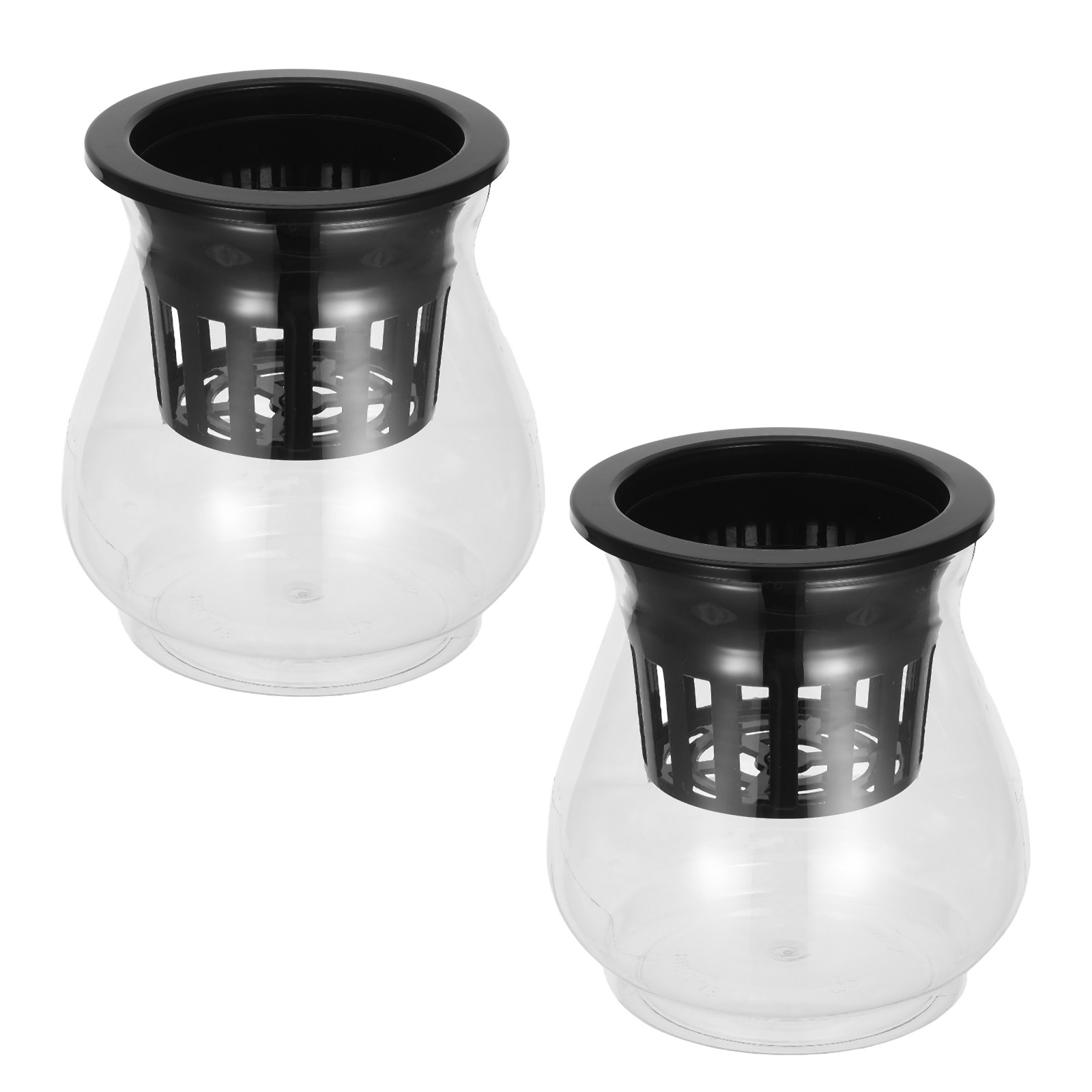 2Pcs Transparent Hydroponic Co - Plant Aquarium Pot ulasan dan harga