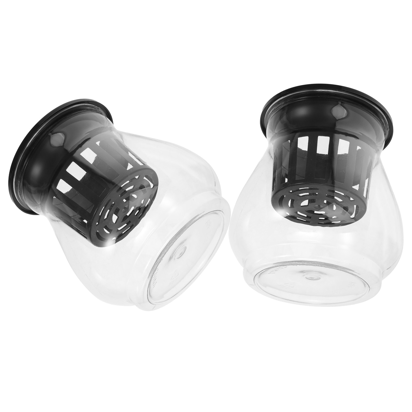 2Pcs Transparent Hydroponic Co - Plant Aquarium Pot ulasan dan harga