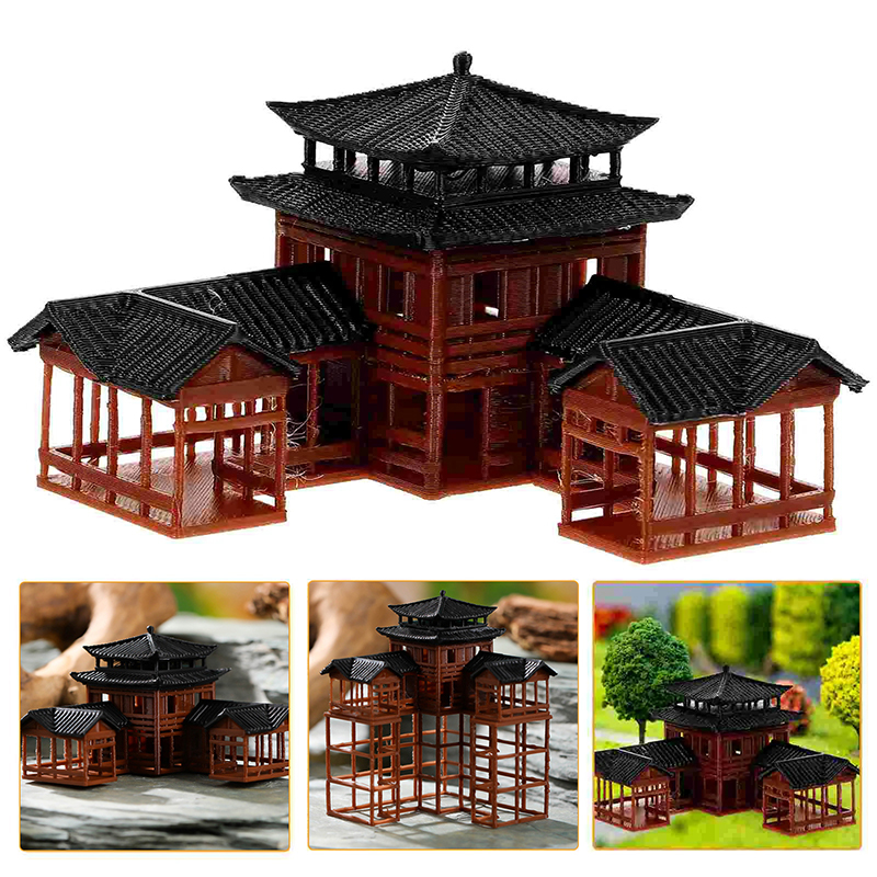 Ancient Building Model Miniatu - Aquarium Moss ulasan dan harga