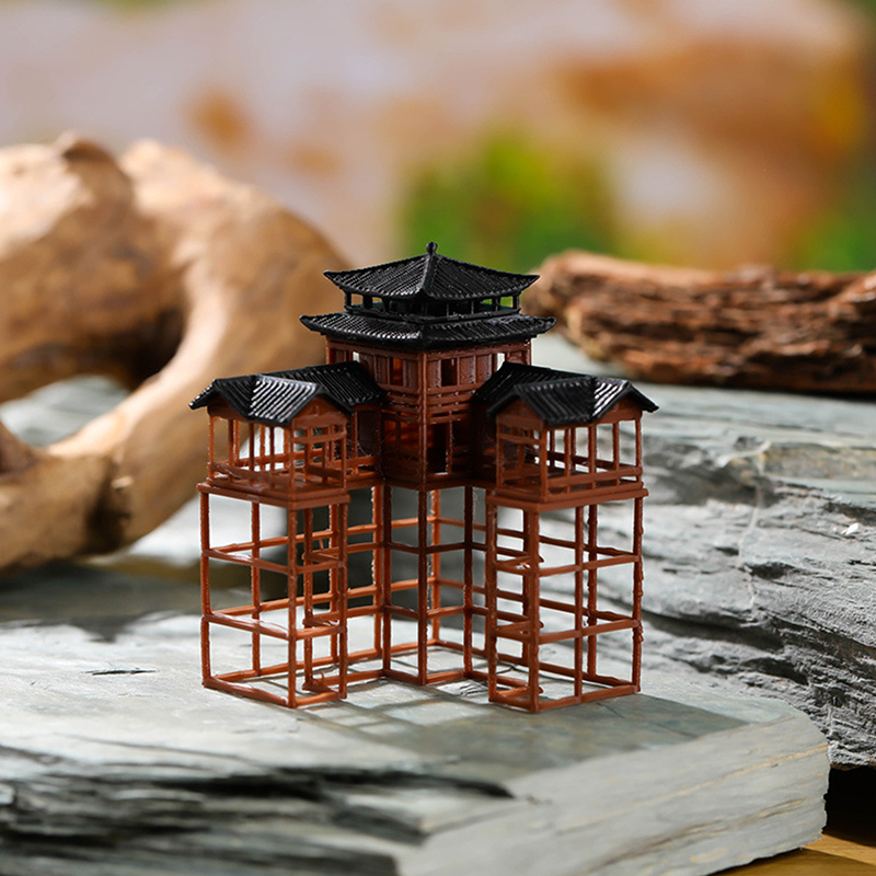 Ancient Building Model Miniatu - Aquarium Moss ulasan dan harga