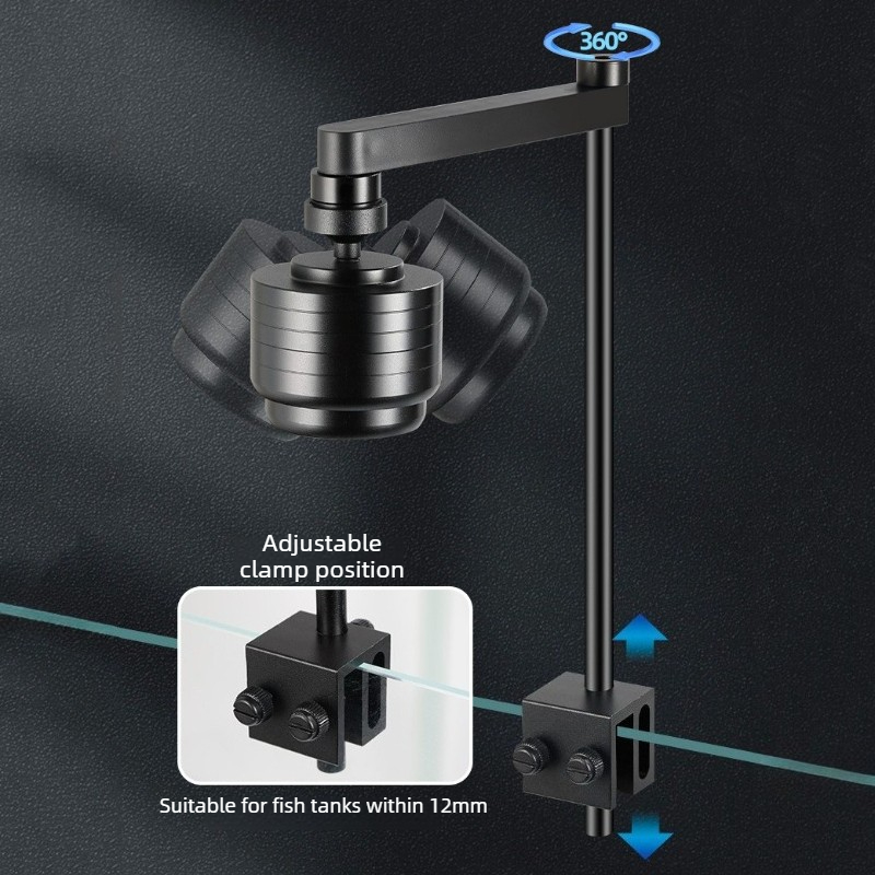 Fish Tank Light LED 3 Colors W - Aquarium Plant Light ulasan dan harga