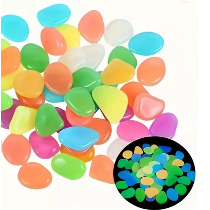 200pcs 1cm glow in dark pebble - Plant Aquarium Pot ulasan dan harga