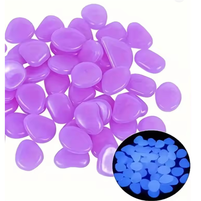 200pcs 1cm glow in dark pebble - Plant Aquarium Pot ulasan dan harga