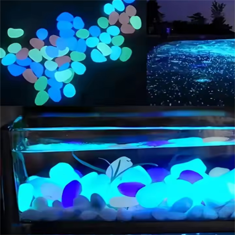 200pcs 1cm glow in dark pebble - Plant Aquarium Pot ulasan dan harga