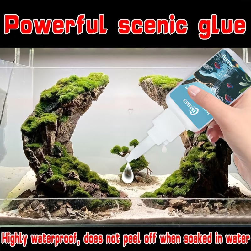 Aquarium Landscape Glue, Quick - Aquarium Plant Substrate ulasan dan harga