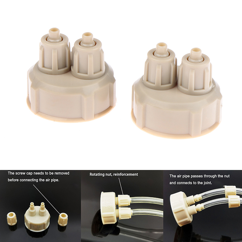 2Pcs ABS Aquarium CO2 System T - Live Plant Aquarium ulasan dan harga