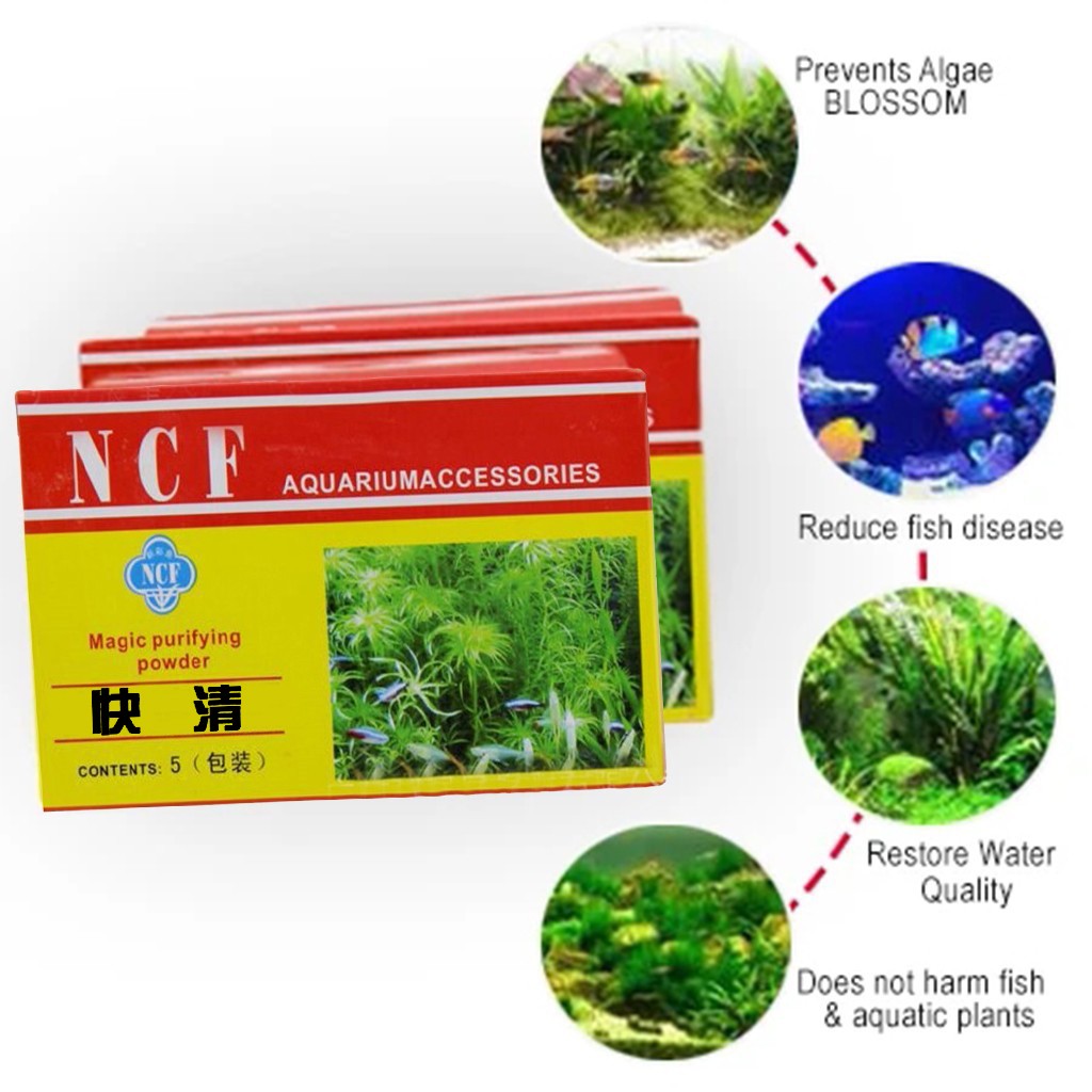 Aquarium Water Purifying Powde - Aquarium Moss ulasan dan harga