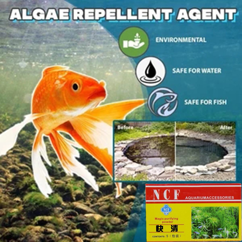 Aquarium Water Purifying Powde - Aquarium Moss ulasan dan harga