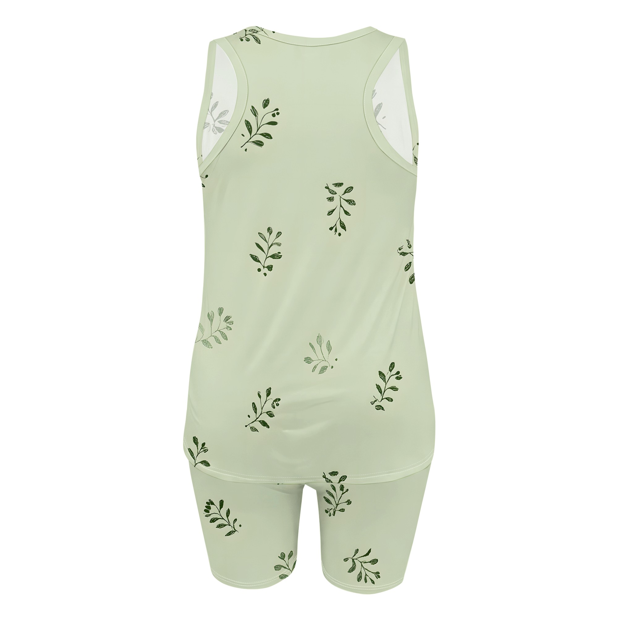 Leaf Print Tank Top and Shorts - Planted Tank ulasan dan harga