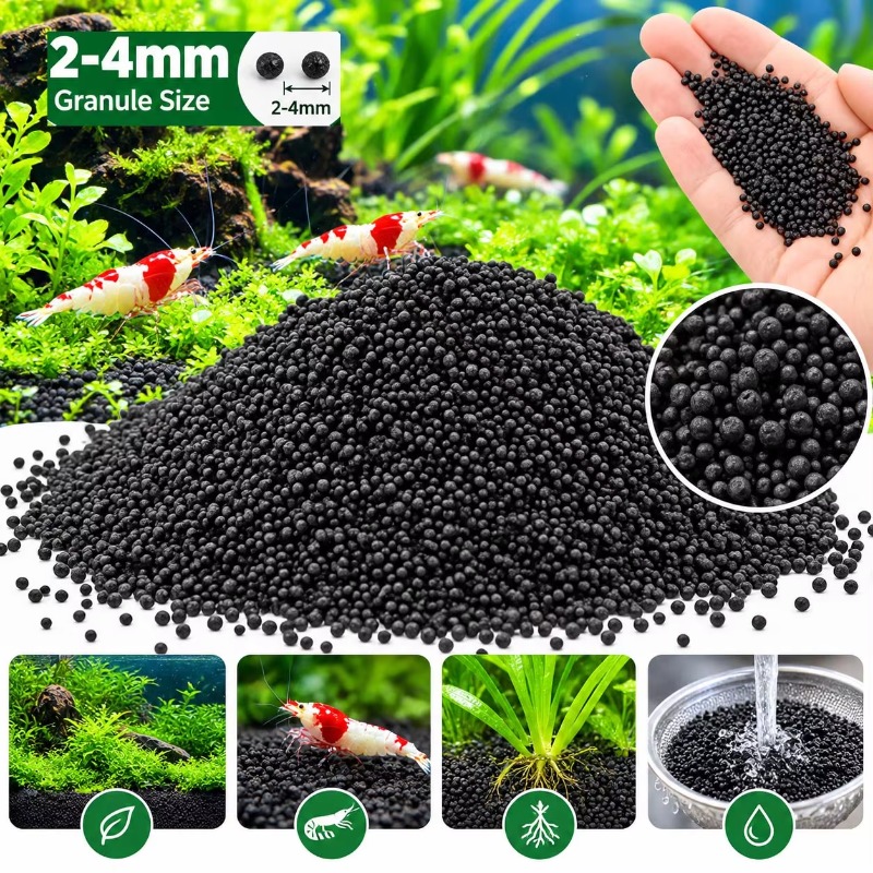 Black Aquarium Substrate Soil  - Aquarium Plant Substrate ulasan dan harga