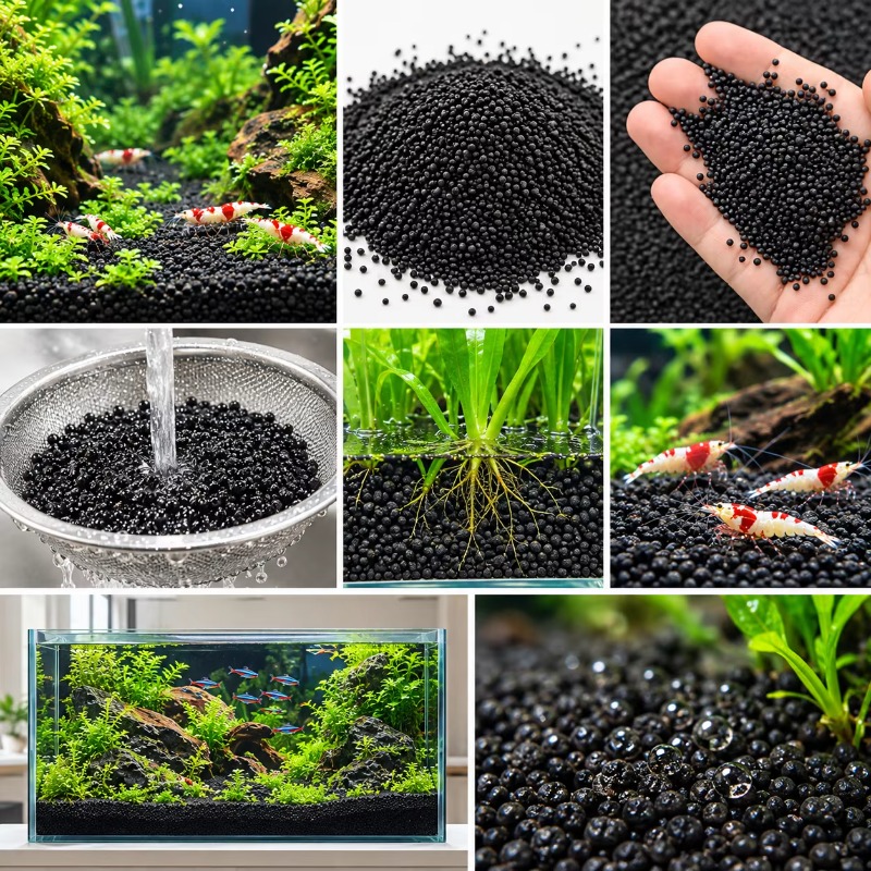 Black Aquarium Substrate Soil  - Aquarium Plant Substrate ulasan dan harga