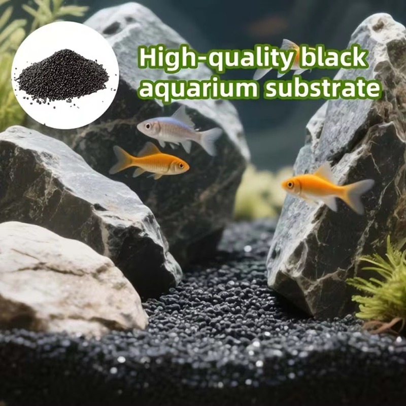 Black Aquarium Substrate Soil  - Aquarium Plant Substrate ulasan dan harga