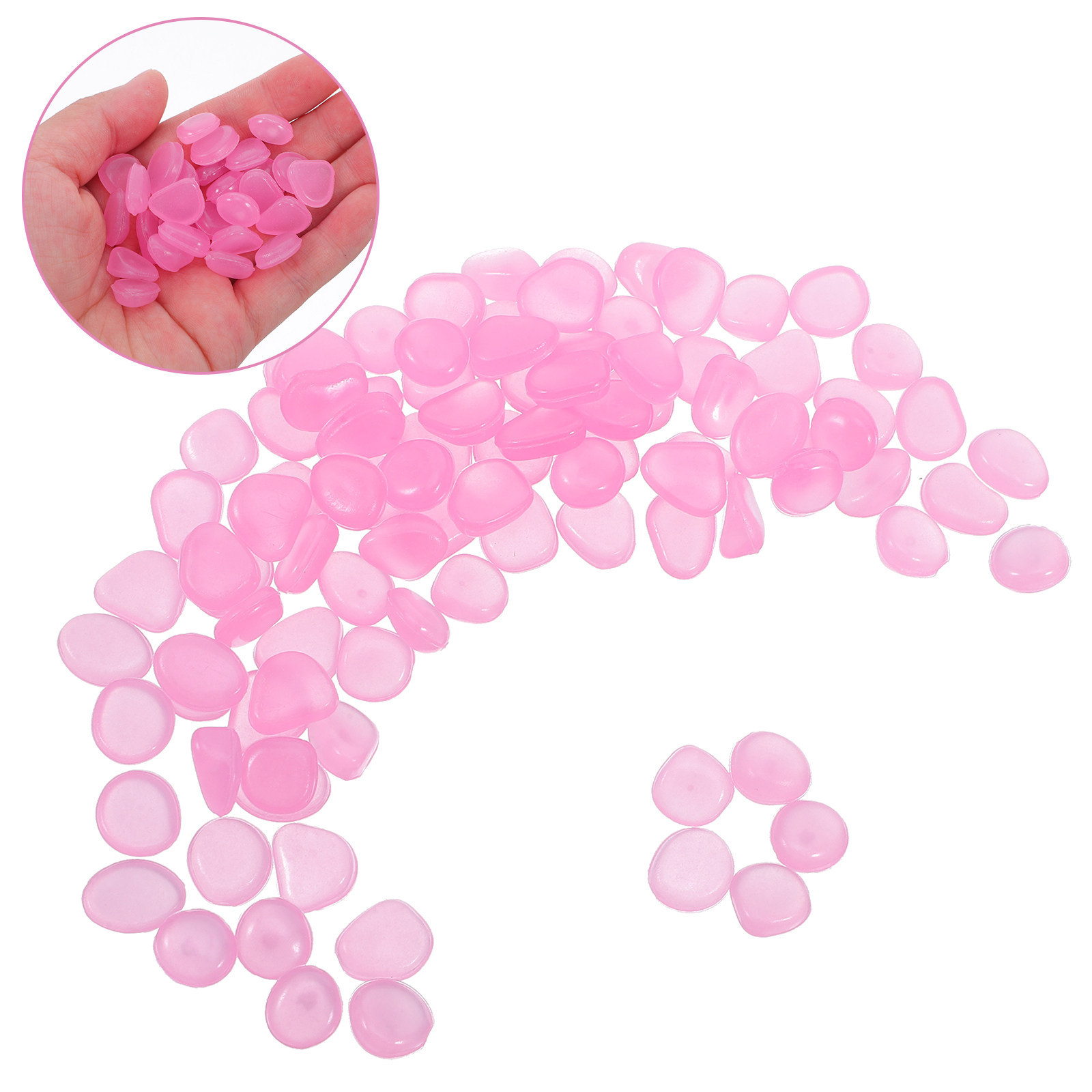 Glow-in-the-Dark Resin Rocks f - Plant Aquarium Pot ulasan dan harga