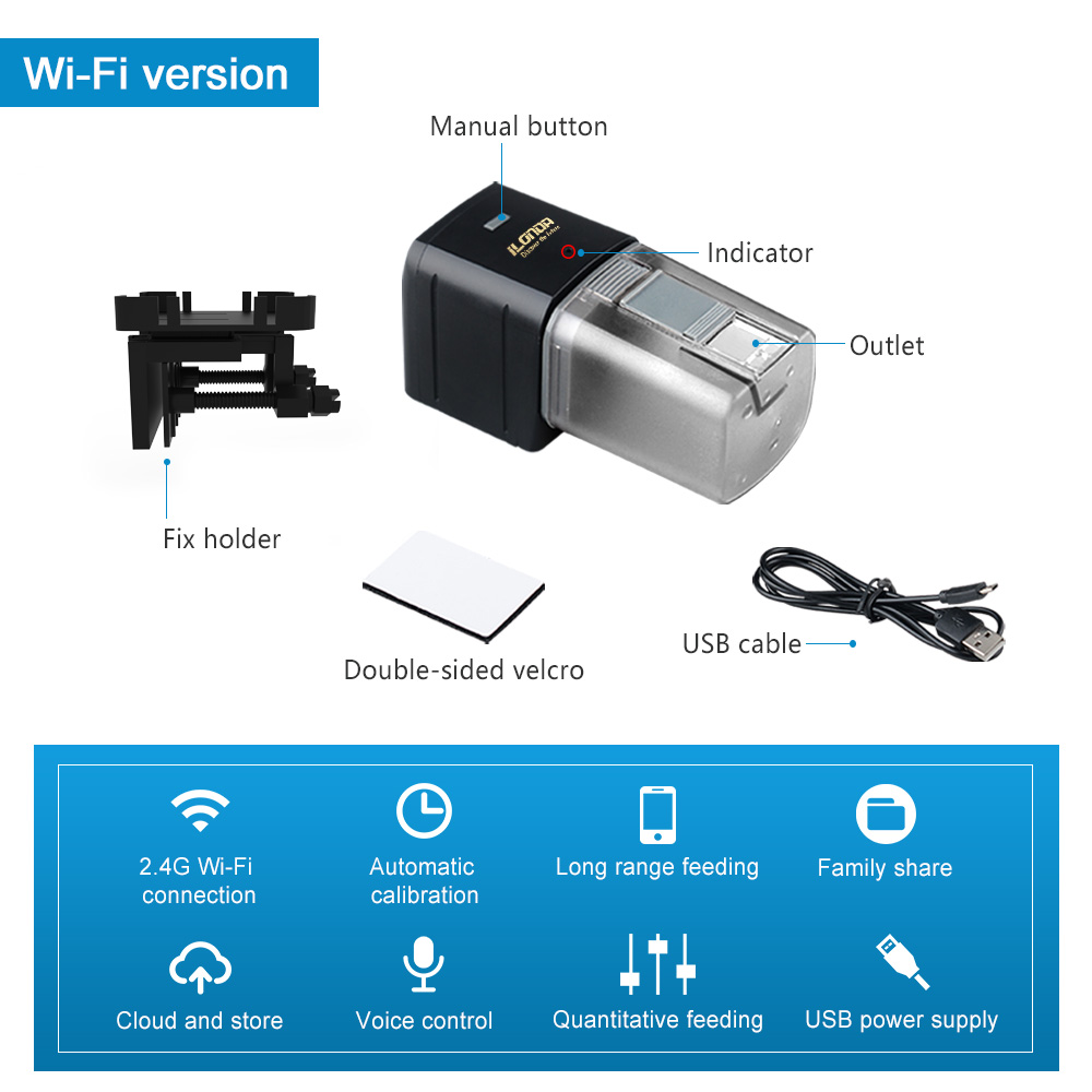 WiFi Fish Feeder Automatic Fis - Aquarium Fertilizer ulasan dan harga