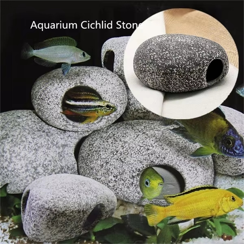 1/2Pcs Aquarium Cichlid Stone  - Aquarium Moss ulasan dan harga