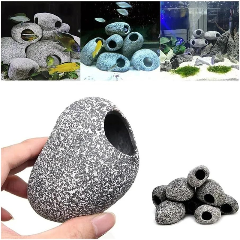 1/2Pcs Aquarium Cichlid Stone  - Aquarium Moss ulasan dan harga